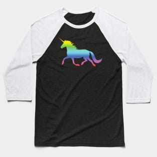 Rainbow Unicorn Baseball T-Shirt